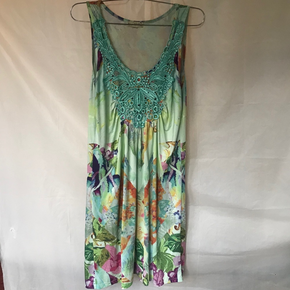 Nightgown? Dress? Cover up? Floral for sure, silky